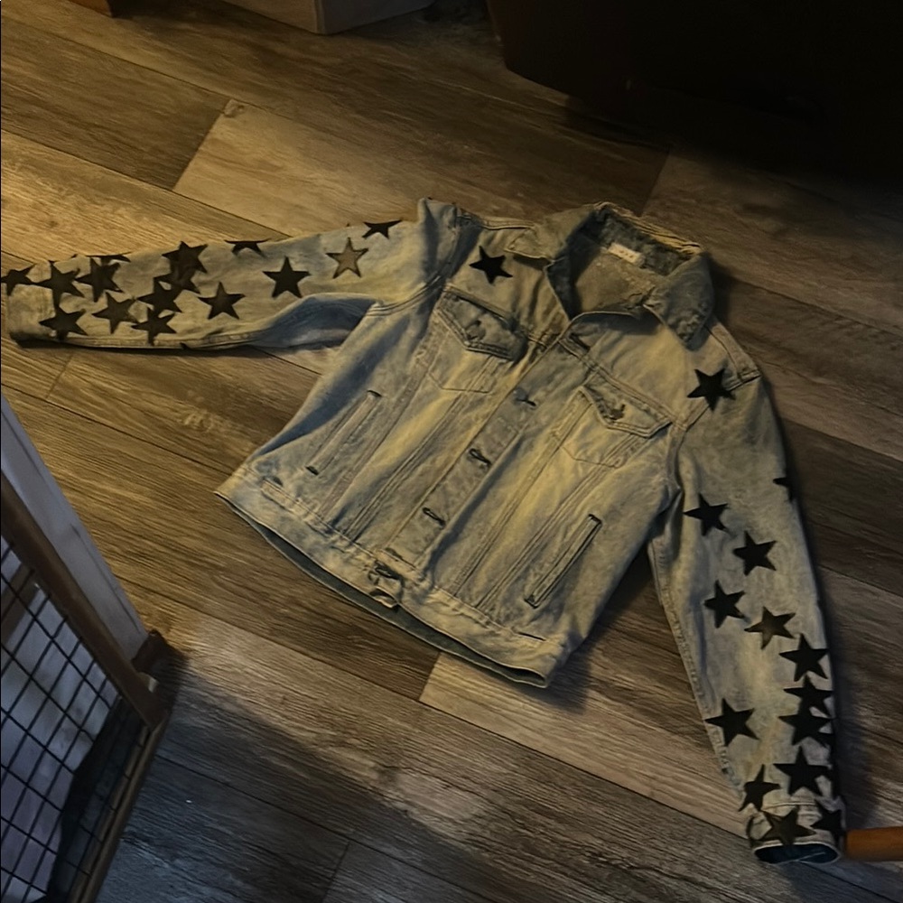 MNML Denim Star-Patterned Jacket - Picture 4 of 6